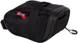Велосумка под седло STG влагозащищенная, 18х9х9 см, 1.1 л, черный, модель 555-534 - фото