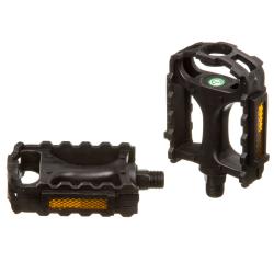 Педали пластиковые черные диаметр. оси 14 для 18-20 велосипедов - фото