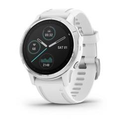 Часы GARMIN Fenix 6S (Silver/White Band) - фото