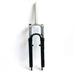 Вилка 26" аллюминий, STANCHIONS 28.6mm CP, ход 100MM, для диск.торм., "STINGER", черная - фото