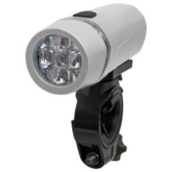 Фонарь велосипедный STG, передний, 5 диодов, 2 функции - фото