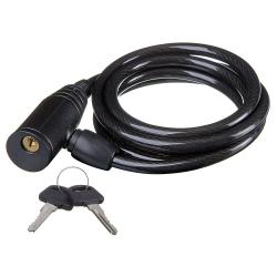 Замок-трос STG  стальной, диам.8х150сm, с ключом - фото