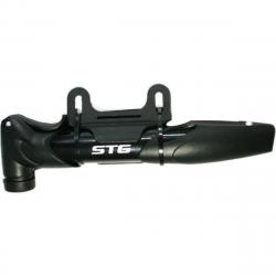 Насос ручной STG GP-77P, Schrader/Presta, HV/HP, пластик, черный - фото