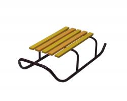 Санки детские бюджет "ТЯНИТОЛКАЙ" (вишня ) - фото