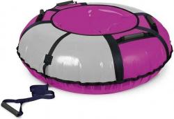 Тюбинг для катания 110 см ТБ1К-110/БСР2 баклажановый-серебро - фото