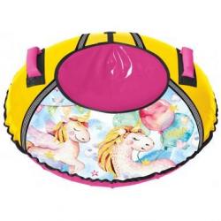 Тюбинг 95 см с единорогом - фото