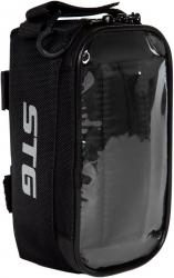 Велосумка на раму STG влагозащищенная, 19х9х10 см, 1.5 л, черный, модель 555-538 - фото