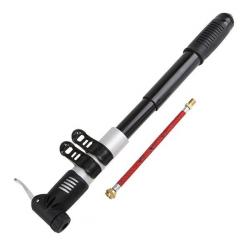 Насос мини PVC 30x230,алюм. крепл.на раму, авто/вело ниппель + игла - фото