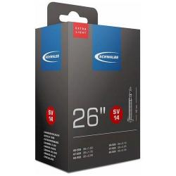 Камера Schwalbe SV14 EXTRA LIGHT 40/60-559, 26х1,5-2,35 60mm вентиль преста - фото
