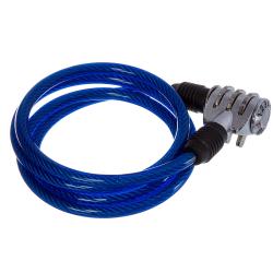 Замок кодовый 6х100см синий - фото