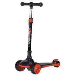 Самокат детский Novatrack Rainbow 120 BB (2025) со светящимися колёсами - фото