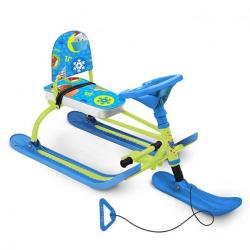 Снегокат TWINY 1 TW1+/ПЗ, с пушистыми зверятами - фото