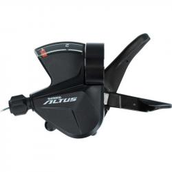 Шифтер Shimano Altus SL-M315-2, 2 скорости, левый, трос 1800мм, черный, 2-3195 - фото