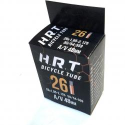 Камера велосипедная H.R.T., 26", автониппель 48 мм, 1.95-2.125 (50/54-559), 00-010036 - фото