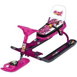 Снегокат НИКА Тимка спорт 4-1 ТС4-1/ПН2, Пинк, сиреневый каркас - фото