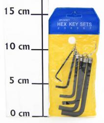 Набор шестигранников YC-268L-1 на связке 2/3/4/5/6/7 (6 частей), чёрный - фото