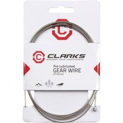 Тросик Clarks W7151, переключатель, МТВ/Hybrid/Road, Pre-Lube, тефлон, 1.1х2000мм, 3-374 - фото