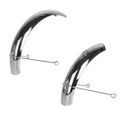 Крылья, переднее и заднее, для 12", хром - фото