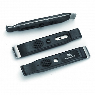 Лопатки бортировочные Bikehand YC-3128P, пластиковые со стальным сердечником 2шт., черные, 6-153128 - фото