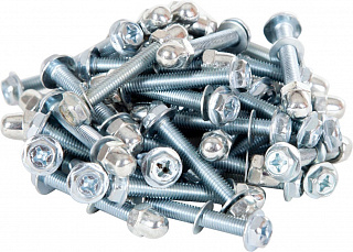 Болт M6 x 45, с гайкой и шайбой - фото