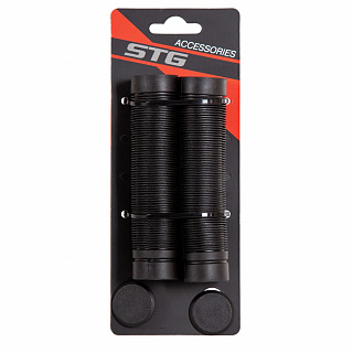 Грипсы STG SZ-100B, 125 мм, черный - фото
