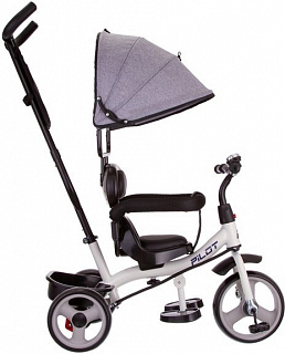 Велосипед трехколесный Pilot PT1, с ручкой управления - фото
