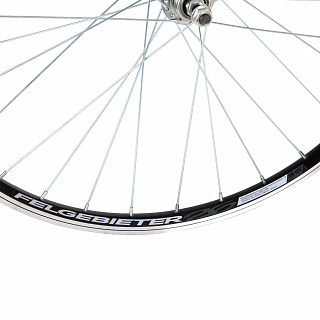 Колесо 26" зад, двустен.обод 32 отв., втулка сталь под V-brake, под трещетку, пром.подшипники - фото