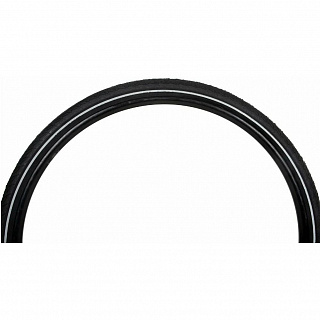 Покрышка Rubena Flash V66, 26x1.75x2.00, светоотражающая полоса, черный - фото