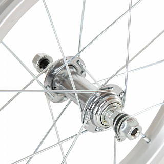 Колесо переднее 14" одинарный обод  16 спиц - фото