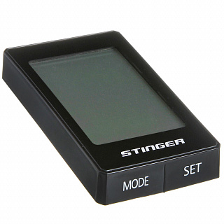 Велокомпьютер STG, 22 функций, безпроводной, подсветка, черный. - фото