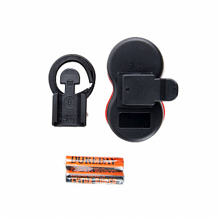 Фонарь задний ХC-607T, 3 функции, с батарейками, инд. Уп. - фото