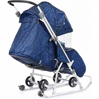 Коляска комбинированная НИКА Наши детки 3-1К, скандинавский синий, НДТ3-1К/СС - фото