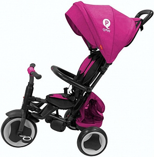 Велосипед трехколесный QPlay Rito Plus Eva, с ручкой управления - фото