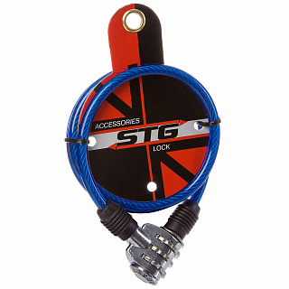 Замок кодовый 6х100см синий - фото