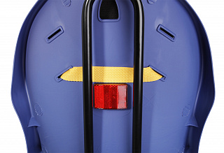 Кресло детское BONNA, с креплением на багажник и подседельную трубу, вставка красная - фото