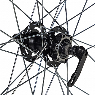 Колесо 26" переднее 32 спицы двойной обод втулка SF A22F - фото