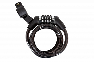 Замок, трос спиральный, кодовый диам.12х120см - фото