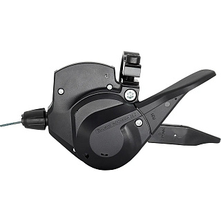 Шифтер Shimano Cues SL-U4000-9 Rapidfire Plus, 9 скоростей, правый, трос 2050мм, черный, 00-180870 - фото