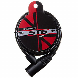 Замок-трос стальной, диам.8х150сm, с ключом - фото