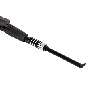 Подножка алюминиевая универсальная HX-Y13-33 black 26"-29", на 2 пера - фото