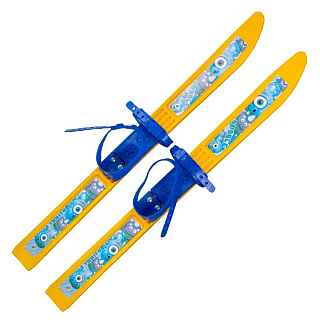 Лыжный комплект детский NovaSport Bubble с палками в сетке (66/75) - фото