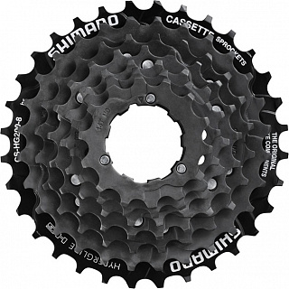 Кассета Shimano Tourney CS-HG-200-8, 8 скоростная, 12-32T, IG/HG, без упаковки, ACSHG2008232, 00-180890 - фото